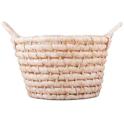 Home Nature Canasta Pequeña Kirkmanni Material Plantas Marinas