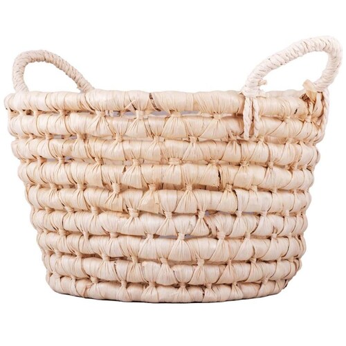 Home Nature Canasta Pequeña Kirkmanni Material Plantas Marinas