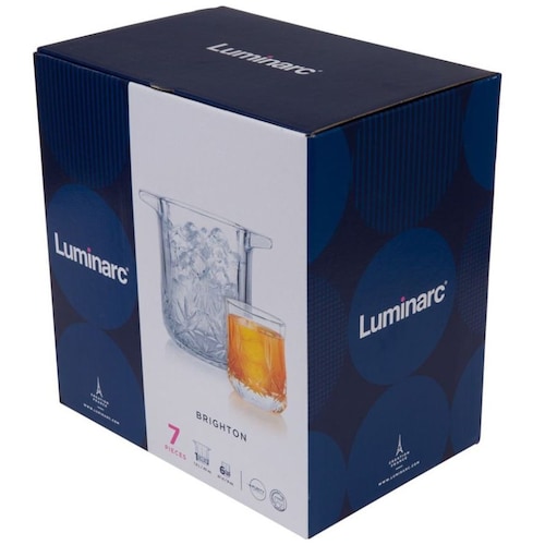 Juego 6 Vasos con Hielera Brighton Luminarc