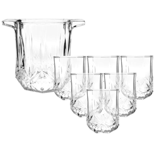 Juego 6 Vasos con Hielera Brighton Luminarc