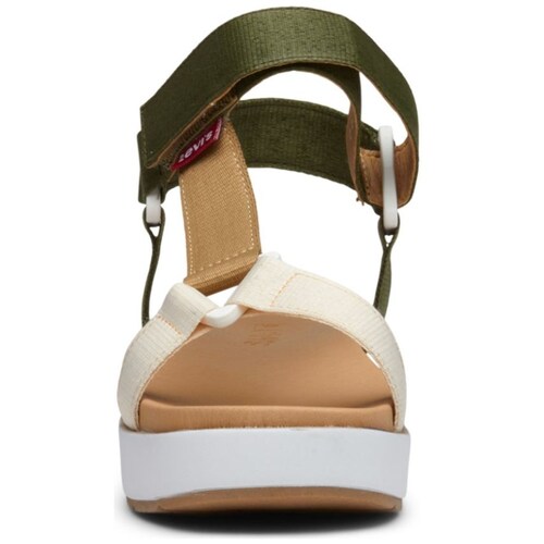 Sandalia con Velcro Ajustable Verde Levis