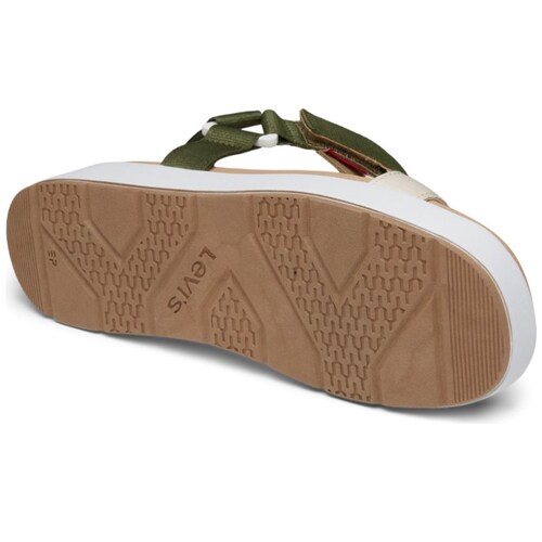 Sandalia con Velcro Ajustable Verde Levis