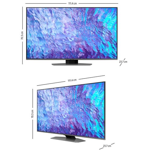 Pantalla 50" Samsung Qled 4K Qn50Q80Cafxzx