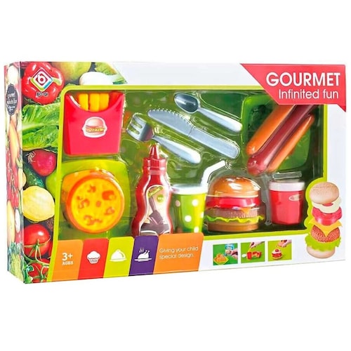 Juego de Hamburguesas Y Hot Dog Gourment