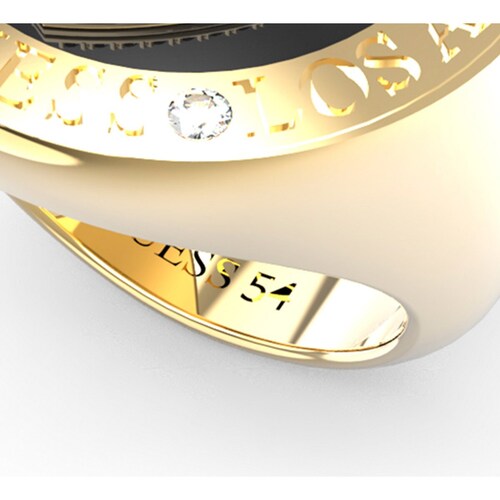 Anillo Heart Cage Dorado para Mujer Guess