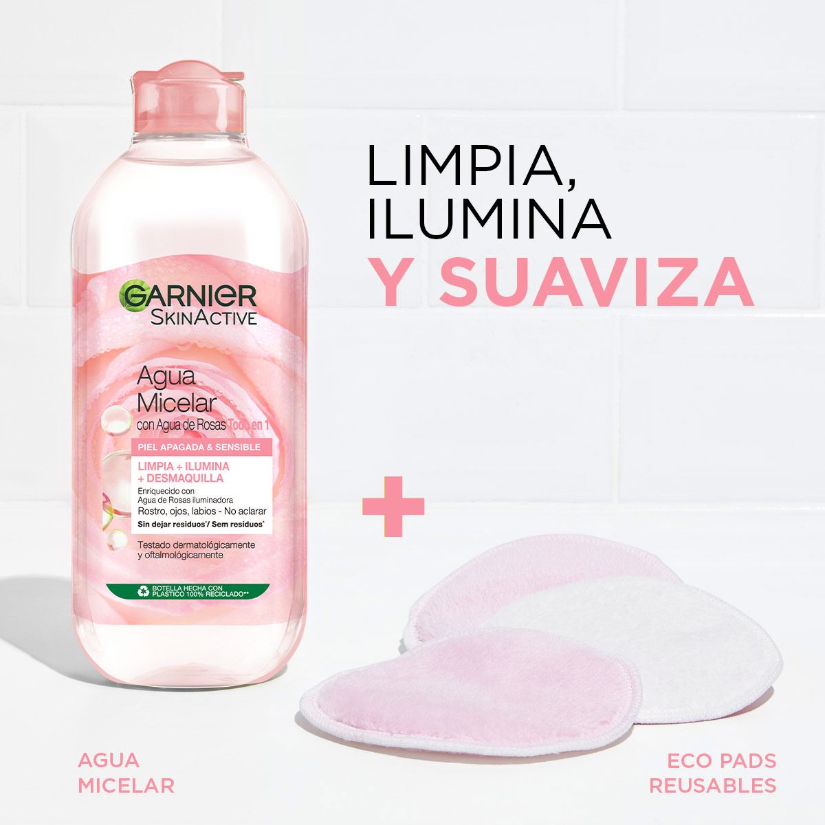 Garnier Micelar Agua De Rosas 400 ml image number 2