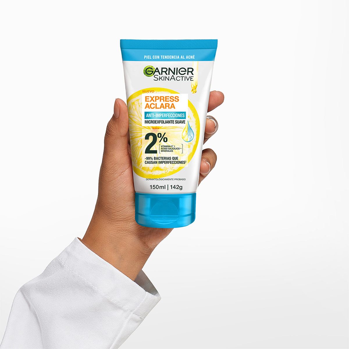 Garnier Express Exfoliante Facial Aclara Anti Acné de 150 ml image number 4