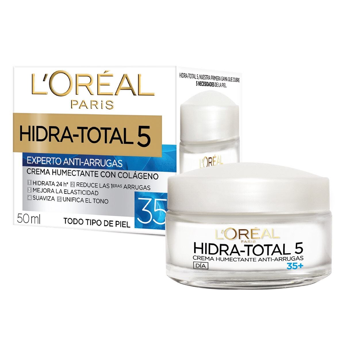 L'oréal Paris Crema Hidratante Hidra Total 5 Antiarrugas 50 ml image number 0