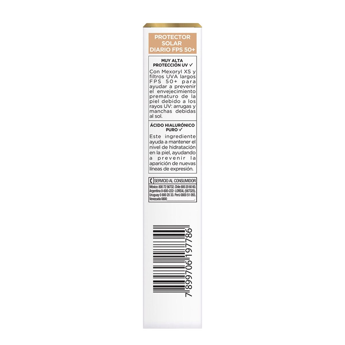 L'Oréal Paris Protector Solar Diario Uv Defender Fluido Invisible Tono Claro Fps 50+ Skin image number 4