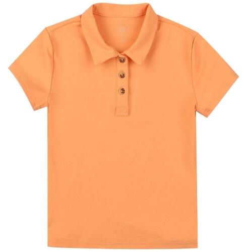 Playera Polo para Niña Fit