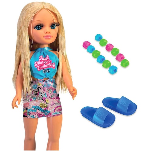 Muñeca Nancy un Dia con Trenzas Rubia