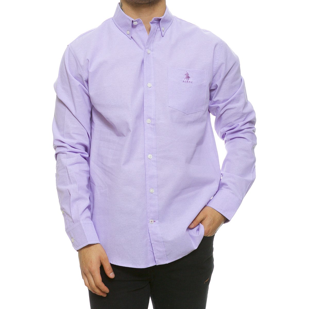 Camisa Ml Cas Filafil Lila Polo Club P11477