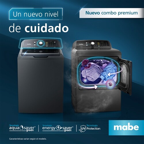 Lavadora Mabe Carga Superior 25Kg Lmp75201Wdab0 Gris