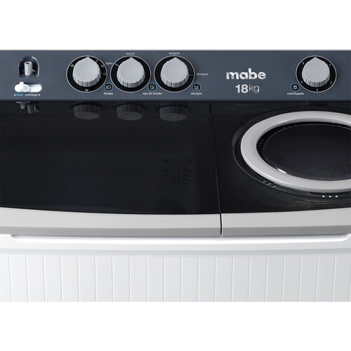 Lavadora Mabe Dos Tinas 18Kg Lmdx8124Pbab0 Blanca
