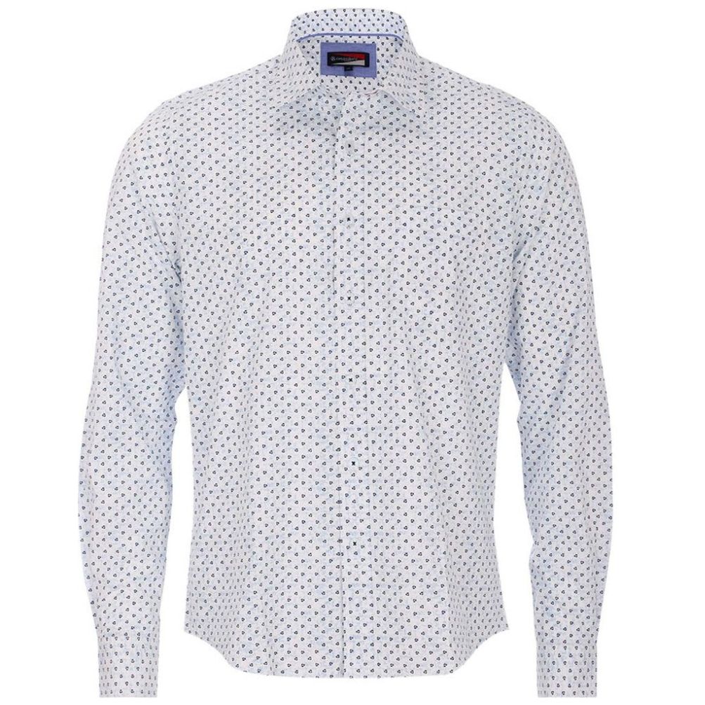 Camisa manga larga online flores hombre