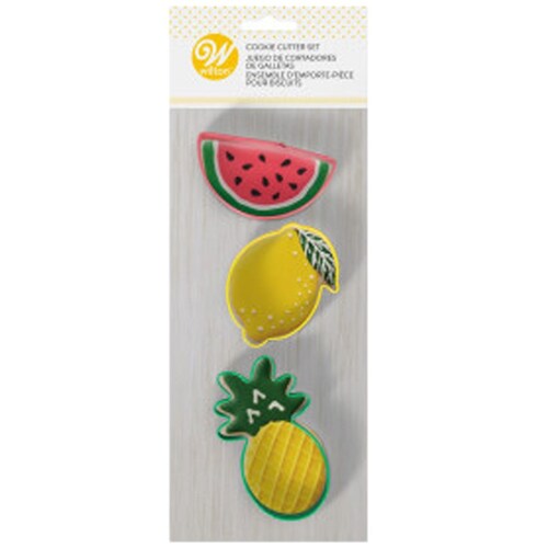 Set 3 Cortadores de Galletas Frutas Wilton