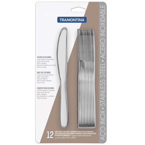 Juego de 12 Cuchillos de Mesa Maresias Tramontina