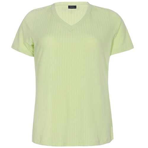 Blusa Cuello V Manga Corta Doma Fashion