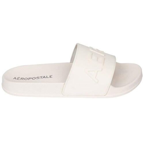 Sandalia con Logo Grabado Blanca Aeropostale