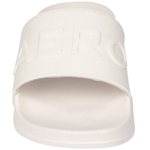 Sandalia con Logo Grabado Blanca Aeropostale