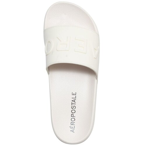 Sandalia con Logo Grabado Blanca Aeropostale