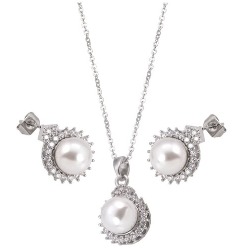 Juego de Dama con Incrustación de Piedra Zirconia Y Perlas. Unlimited By Ob