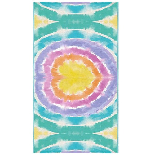 Toalla Playa Milticolor Circulos 240G 74 Cm X 1.47 Mts Micf la Providencia