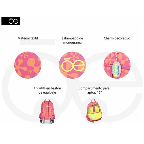 Backpack Porta Lap Bob Esponja 15 Magenta Cloe