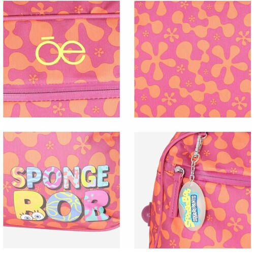 Duffle Rodante Bob Esponja  Magenta Cloe