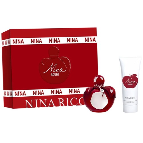 Nina Ricci Nina Rouge Set para Mujer Perfume Edt 50Ml + Body Lotion 75Ml