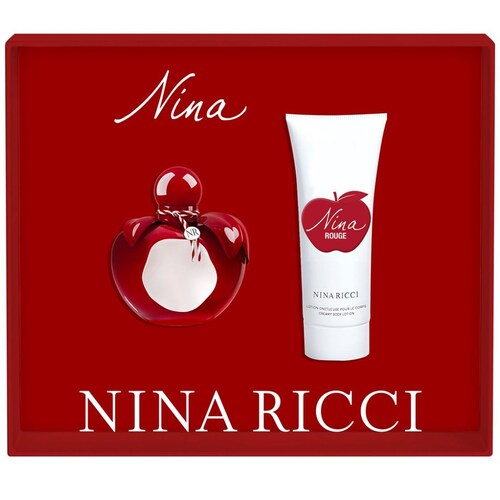 Nina Ricci Nina Rouge Set para Mujer Perfume Edt 50Ml + Body Lotion 75Ml