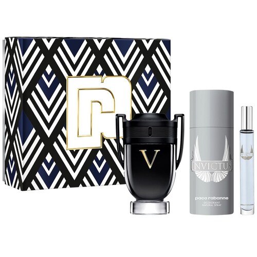 Paco Rabanne Invictus Victory Set para Hombre Perfume Edp 100Ml + Desodorante 150Ml + Perfume de Bolsillo 10Ml
