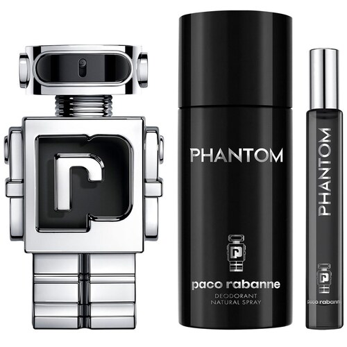 Paco Rabanne Phantom Set para Hombre Perfume Edt 100Ml + Desodorante 150Ml + Perfume de Bolsillo 10Ml