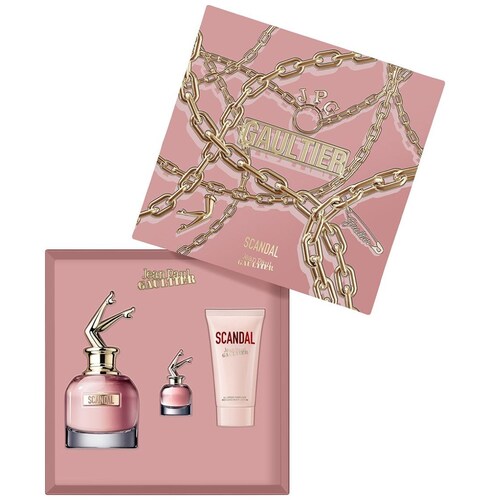 Jean Paul Gaultier Scandal Set para Mujer Perfume Edp 80Ml + Body Lotion 75Ml + Miniatura 6Ml