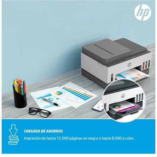 Impresora Multifuncional HP Smart Tank 720 de Tinta Continua Impresión a  Color Wi-Fi Smart App Dúplex