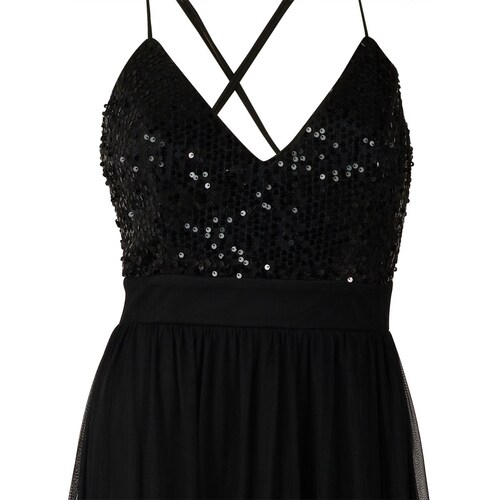 Vestido Largo de Fiesta Diseño Combinado para Mujer Noshe