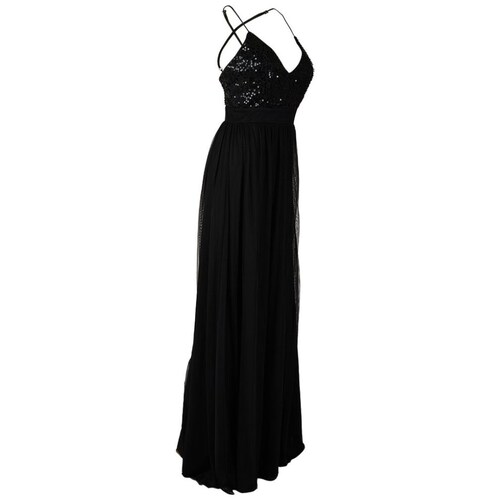 Vestido Largo de Fiesta Diseño Combinado para Mujer Noshe