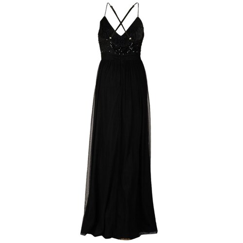 Vestido Largo de Fiesta Diseño Combinado para Mujer Noshe