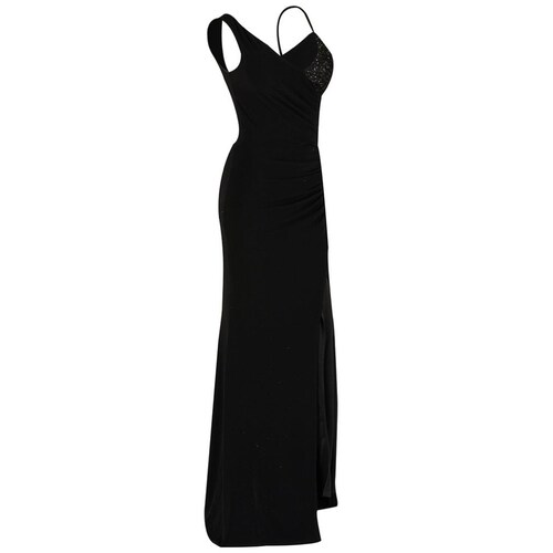 Vestido Largo de Fiesta Diseño Combinado para Mujer Noshe