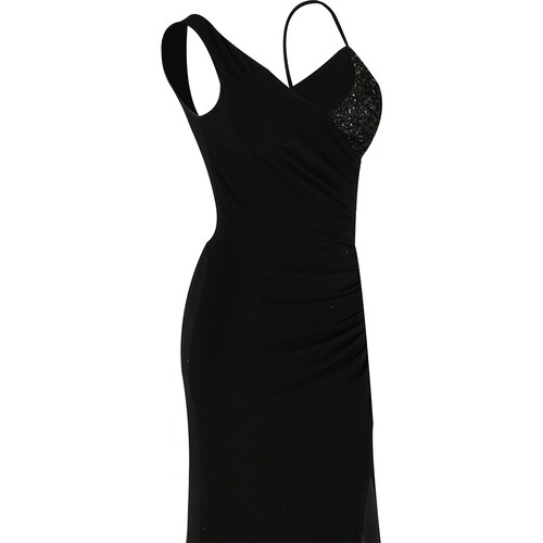 Vestido Largo de Fiesta Diseño Combinado para Mujer Noshe