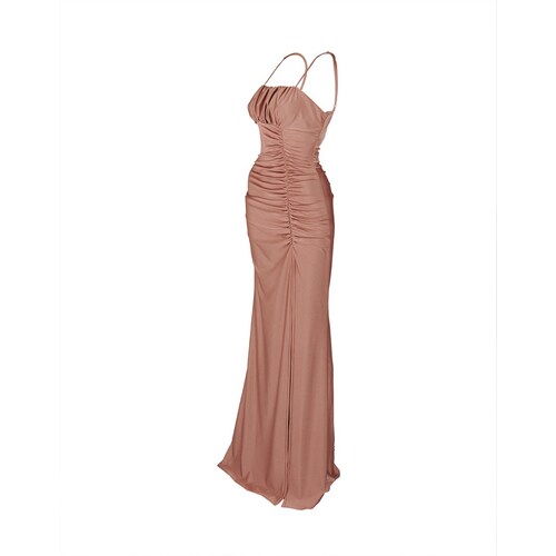 Vestido Largo de Fiesta con Abertura para Mujer Noshe