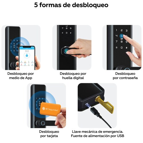 Cerradura Inteligente Xe Ci500Btne Xe Seguridad