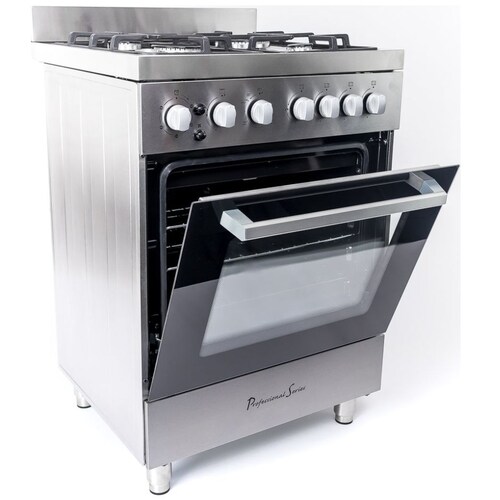 Estufa  de 60 Cm Acero Inoxidable 4 Quemadores Professional Series