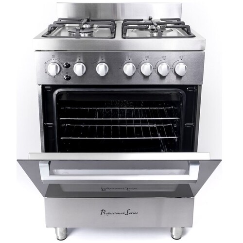 Estufa  de 60 Cm Acero Inoxidable 4 Quemadores Professional Series