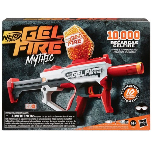Lanzador Nerf Gelfire Mythic Blaster 800 Round