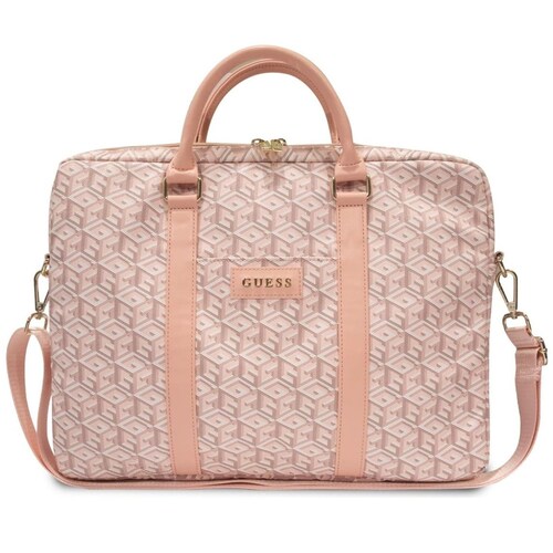 Maletín Portalaptop Guess 16" G Cube Rosa