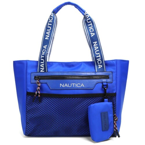 Bolsa Estilo Tote Color Azul Marca Náutica
