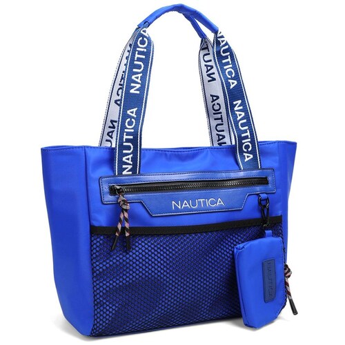 Bolsa Estilo Tote Color Azul Marca Náutica