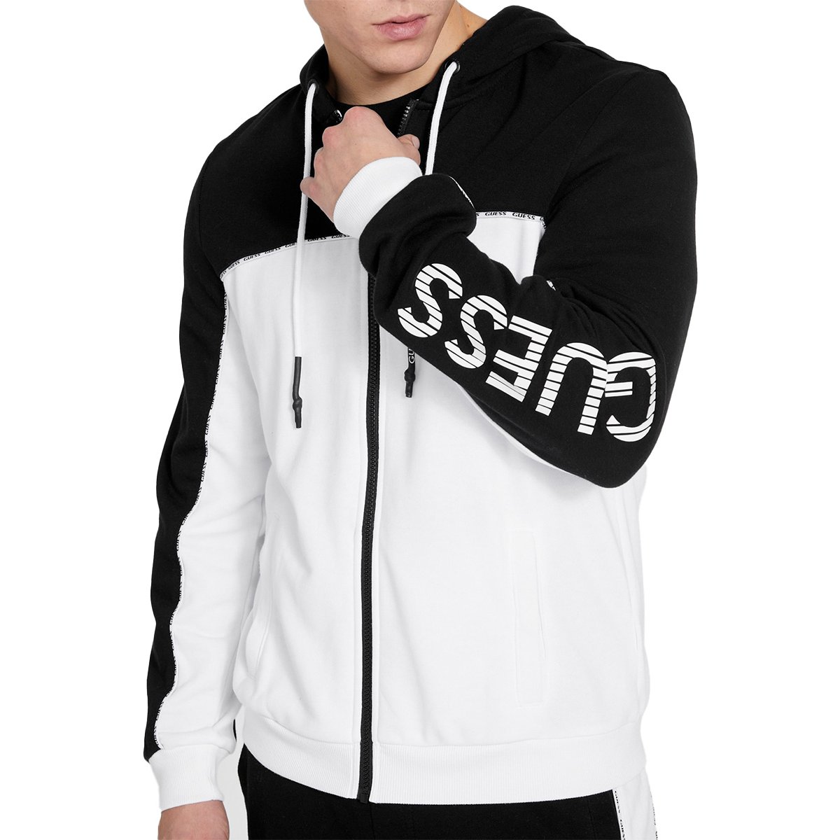 Sudadera blanca guess online hombre