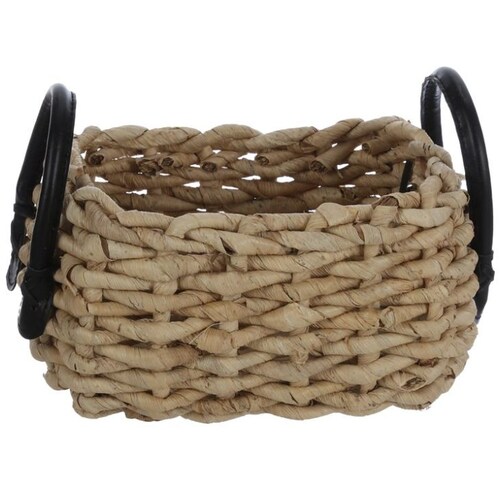 Home Nature Set de 2 Canastas Decorativas Itzi Hechas con Hojas de Maíz 28.5*22.5*16 Cm, 20.5*15*13 Cm